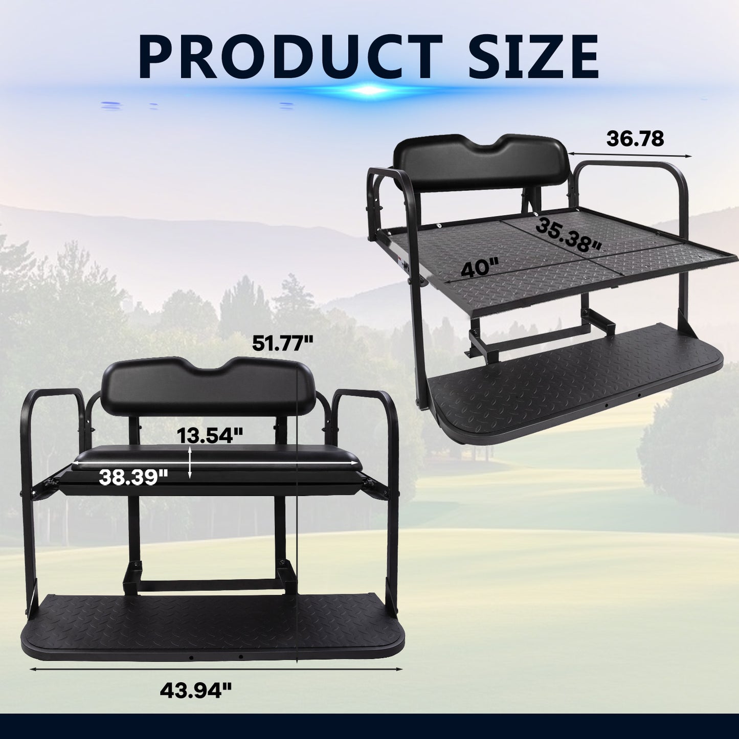 EZGO RXV BLACK Rear Seat