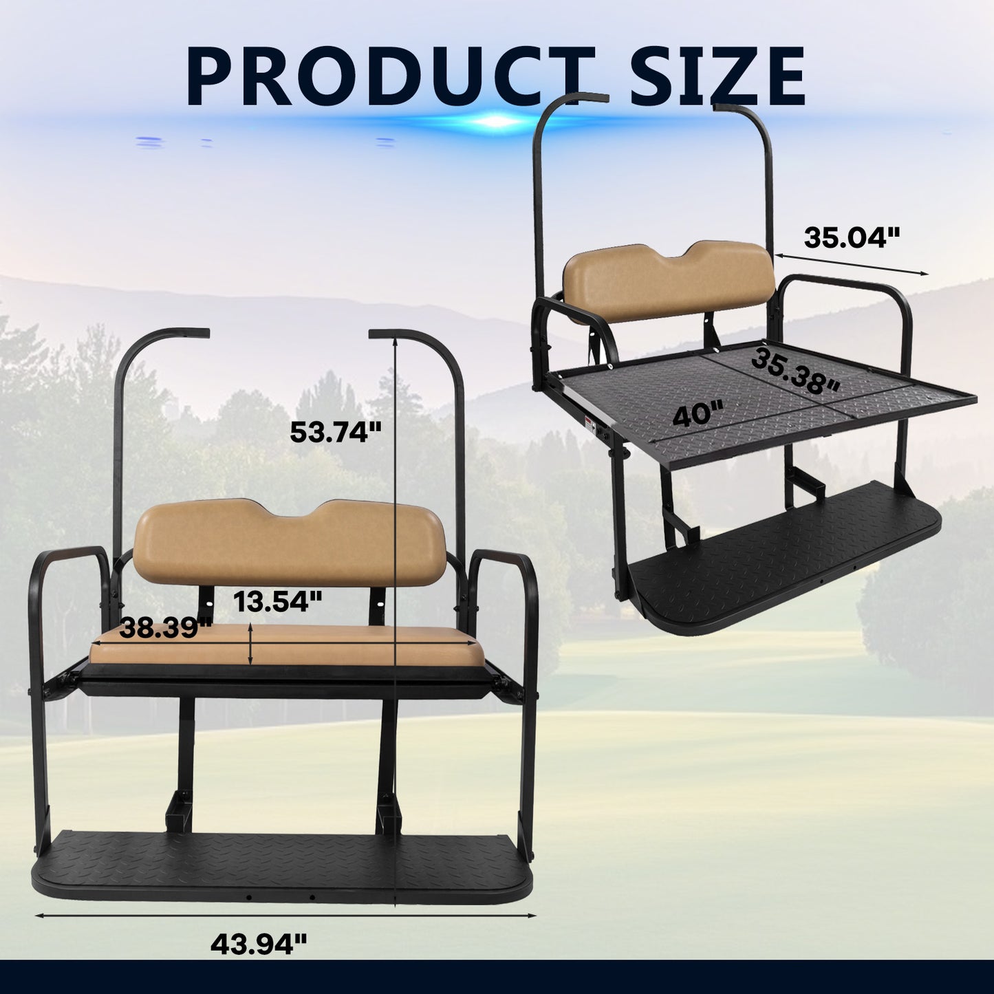 EZGO TXT  TAN Rear Seat