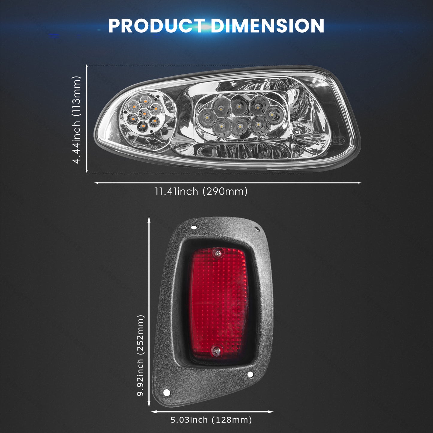 EZ-GO RXV 2016+ LED Deluxe Light Kit 12-48 volt