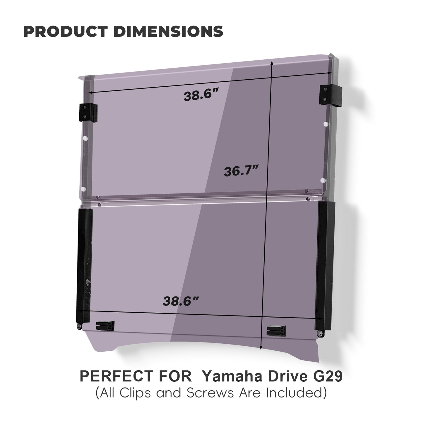 YAMAHA DRIVE/G29 Windshield (tinted/PMMA)