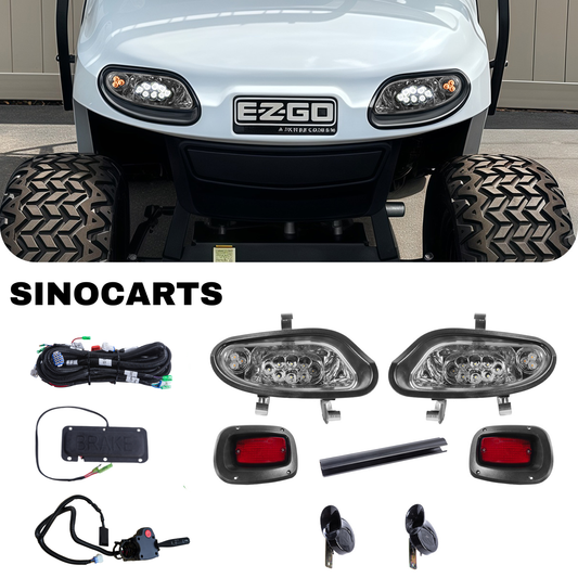 EZ-GO TXT 2014+ LED High Low Beam Light Kit with brake pads 12-48 volt