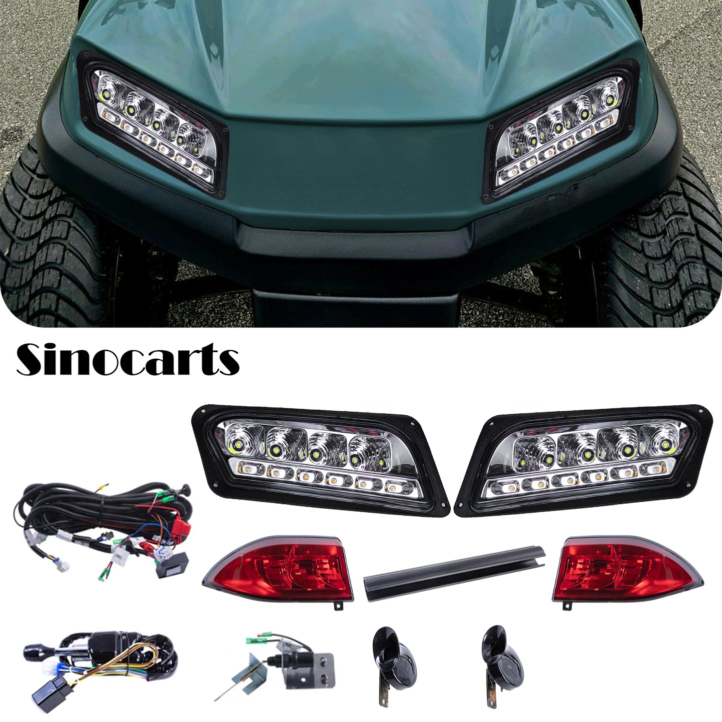 Club Car Tempo LED Deluxe Light Kit 12-48 volt