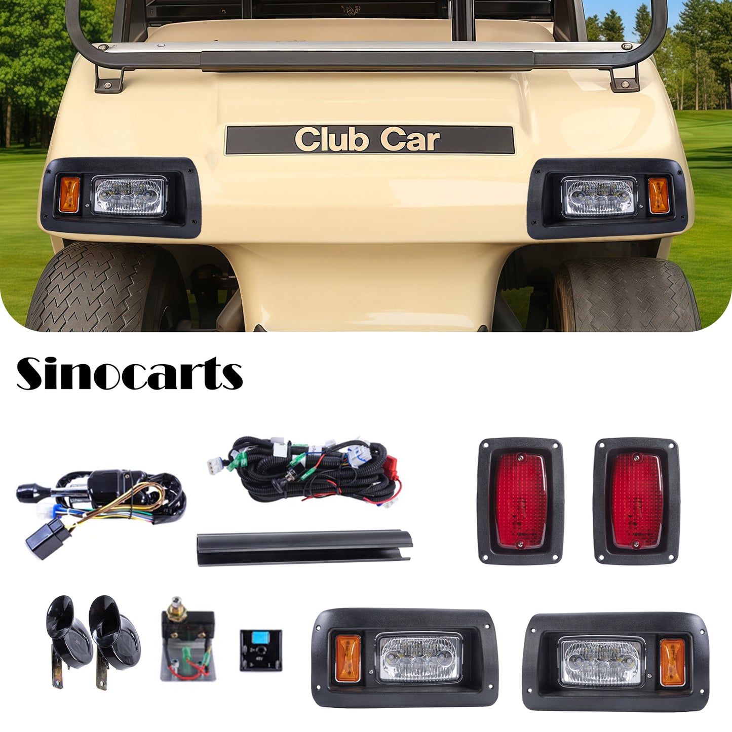 Club Car DS LED Deluxe Light Kit 12-48 volt