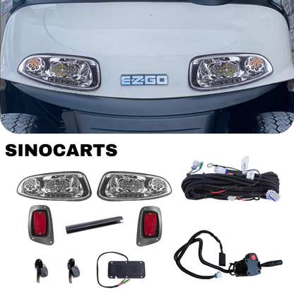 EZ-GO RXV 2016+ LED High Low Beam Light Kit with Brake Pad 12-48 volt