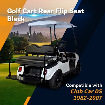 Club Car DS OLD and NEW 1982-2007 Black Rear Seat