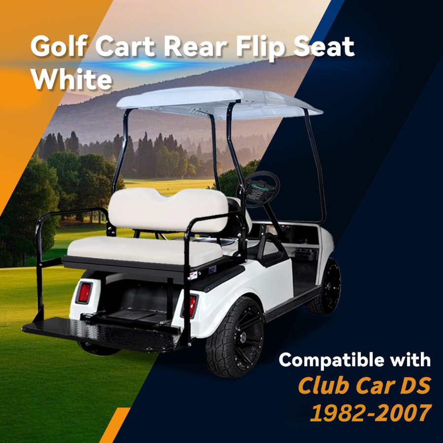 Club Car DS OLD and NEW 1982-2007 White Rear Seat
