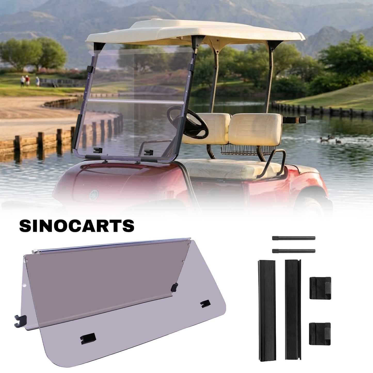 YAMAHA G22 Windshield (tinted/PMMA)