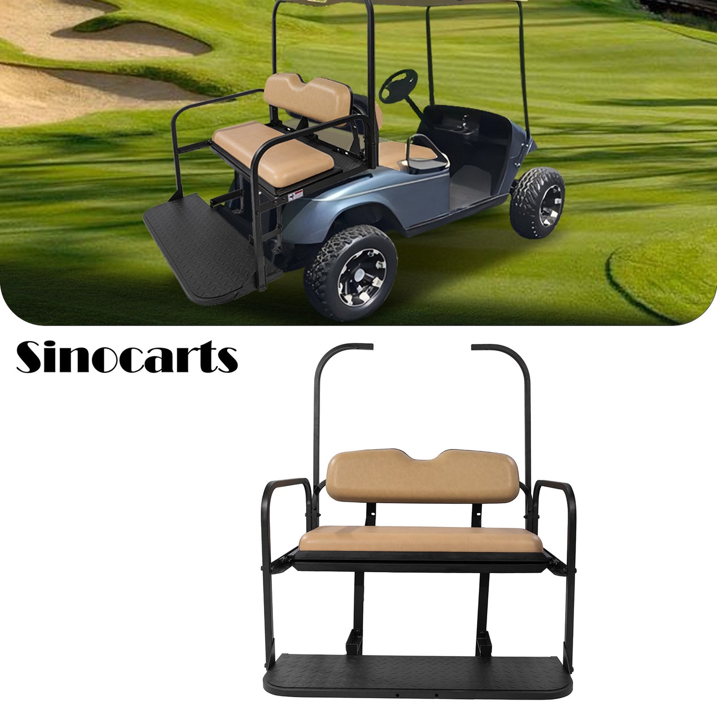 EZGO TXT  TAN Rear Seat