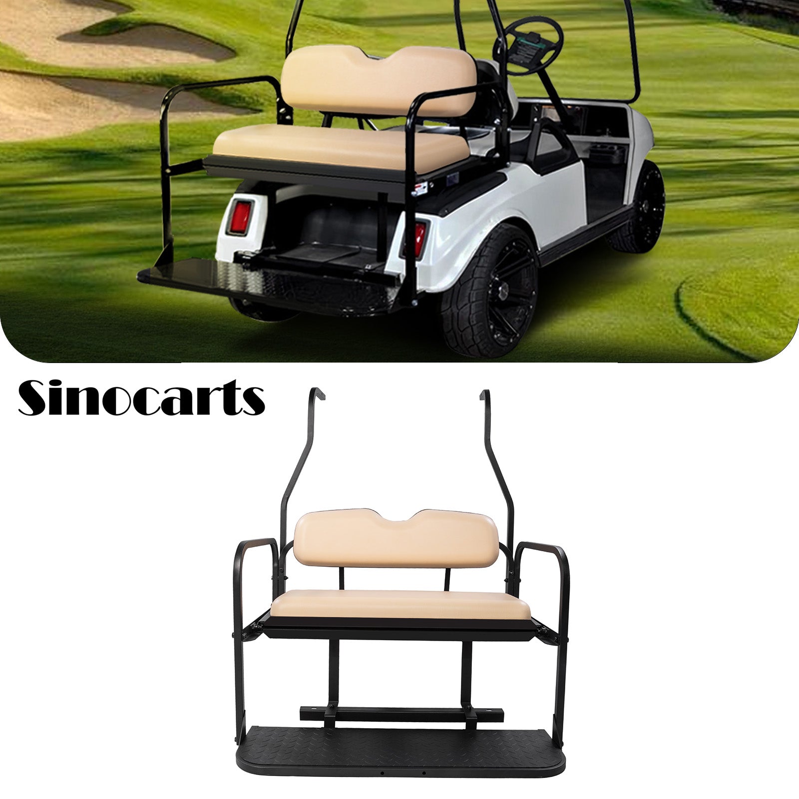 Club Car DS NEW 00.5-07 Buff Rear Seat – Sinocarts