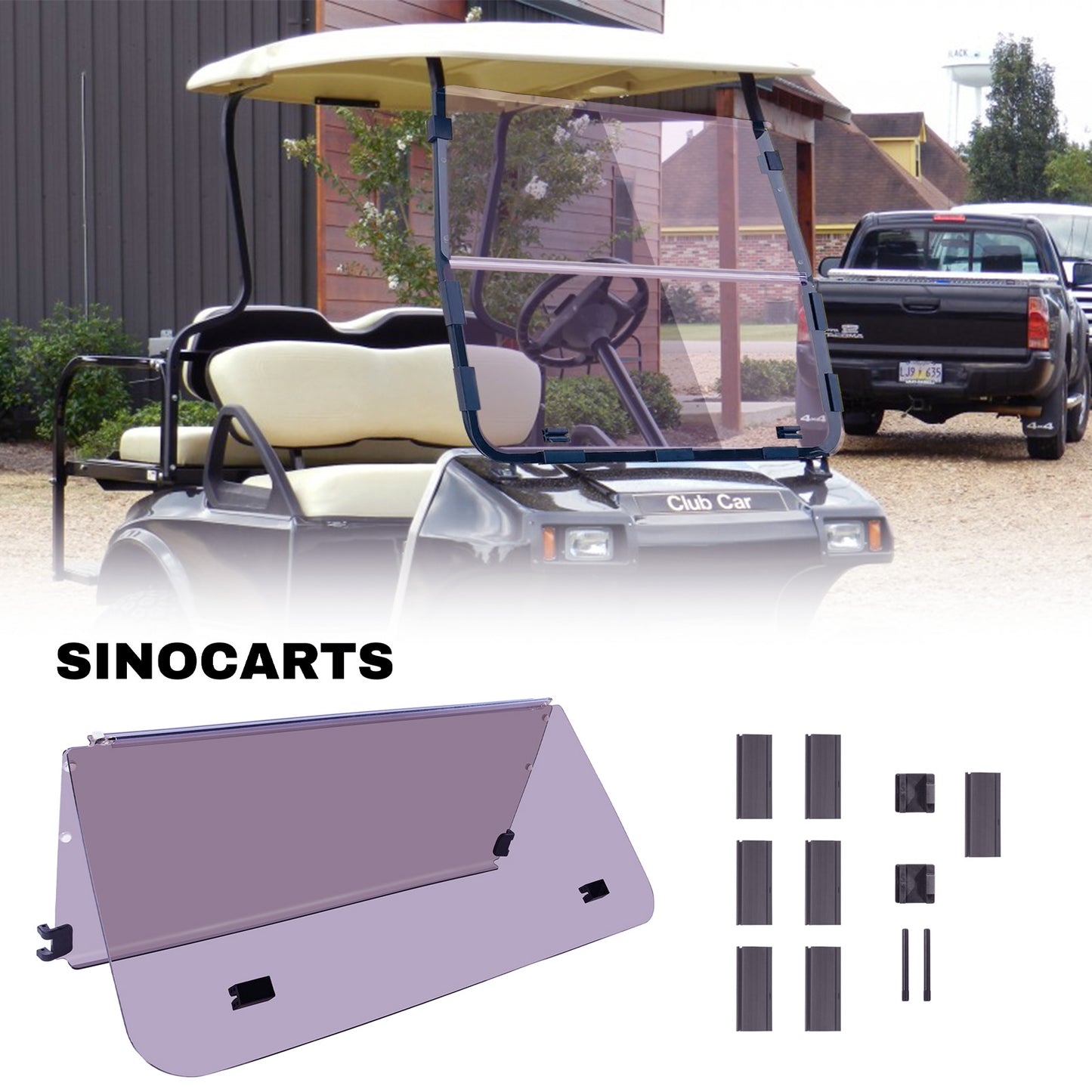 Club Car DS OLD 82-00.5 Windshield (tinted/PMMA)