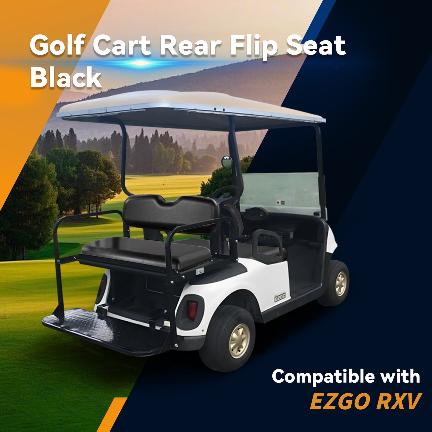 EZGO RXV BLACK Rear Seat
