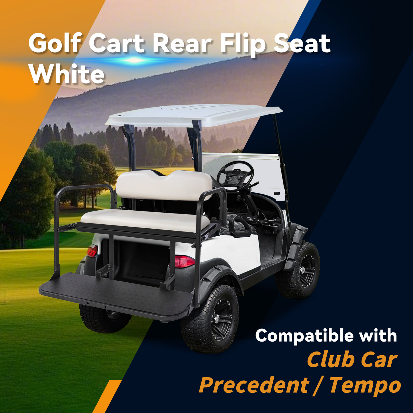 Club car TEMPO/PRECEDNENT White Rear Seat