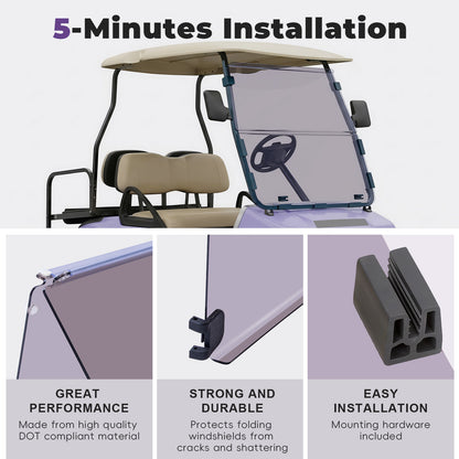 Club Car DS OLD 82-00.5 Windshield (tinted/PMMA)