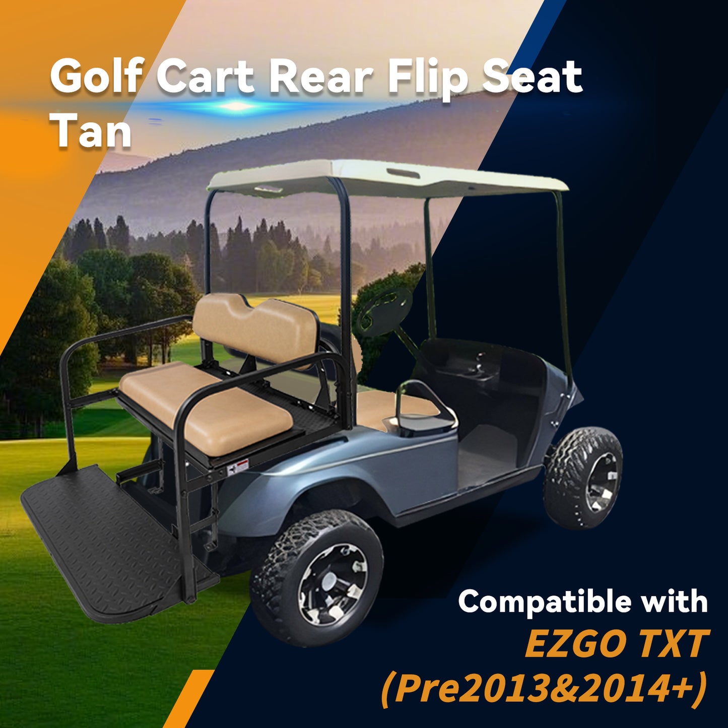 EZGO TXT  TAN Rear Seat