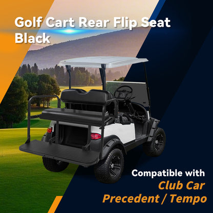 Club car TEMPO/PRECEDNENT Black Rear Seat