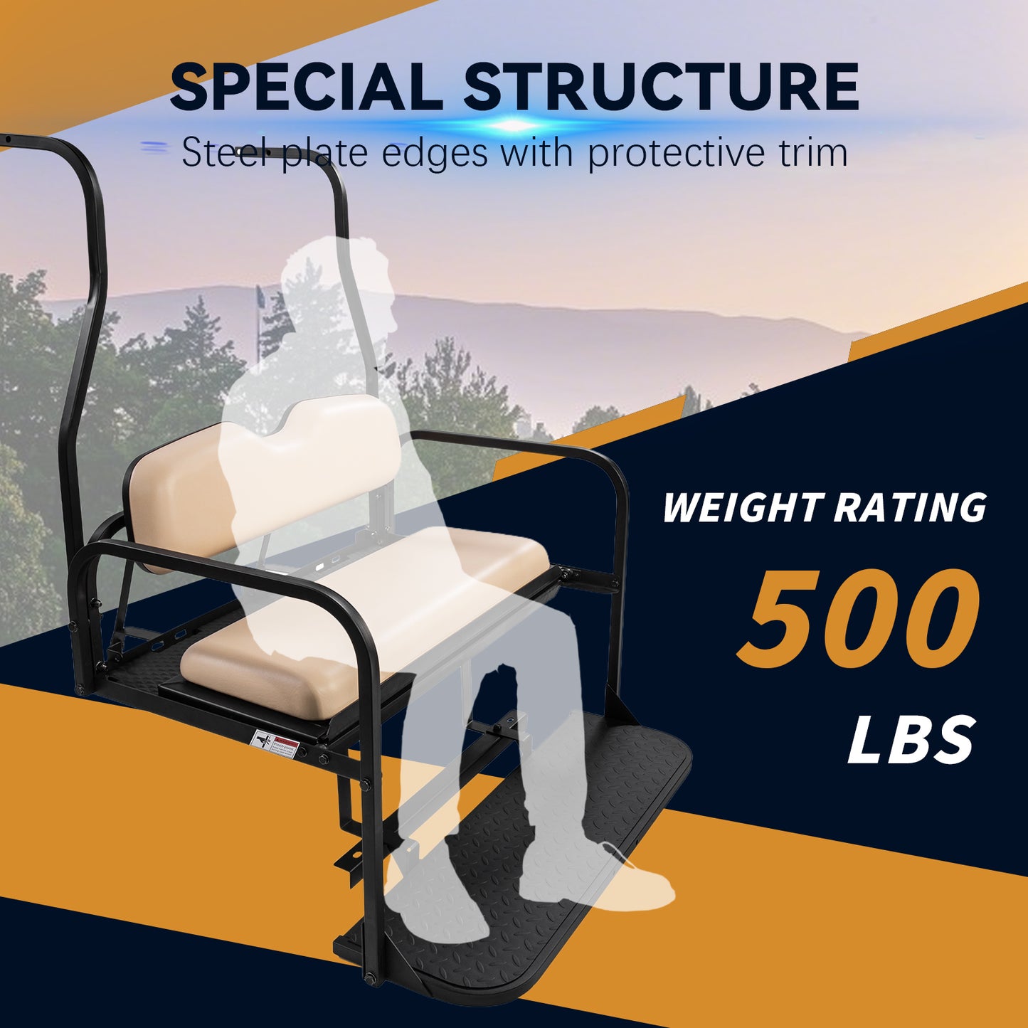 Club car DS NEW 00.5-07 Buff Rear Seat