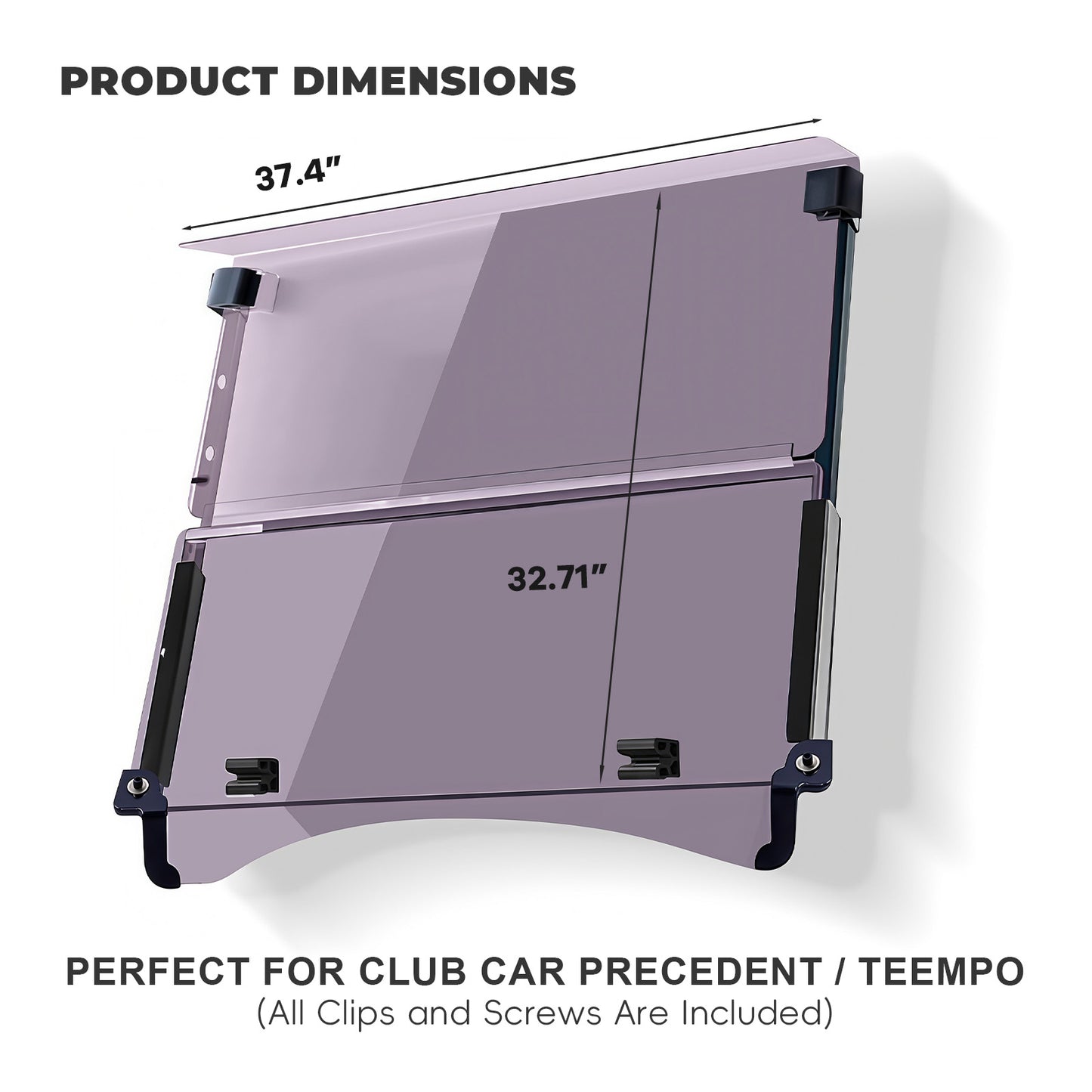 Club Car Tempo/Precedent Windshield (tinted/PMMA)