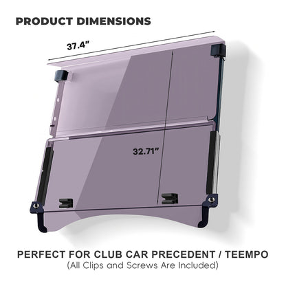 Club Car Tempo/Precedent Windshield (tinted/PMMA)