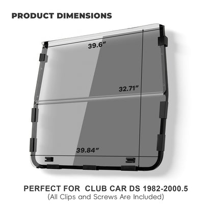Club Car DS OLD 82-00.5 Windshield (clear/PMMA)