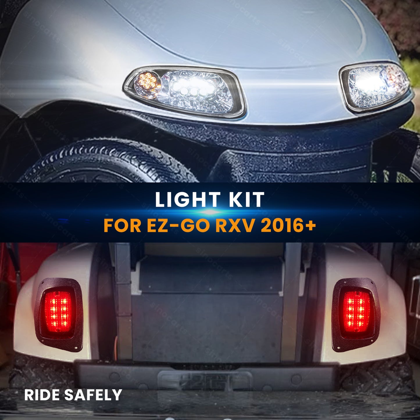 EZ-GO RXV 2016+ LED Deluxe Light Kit 12-48 volt
