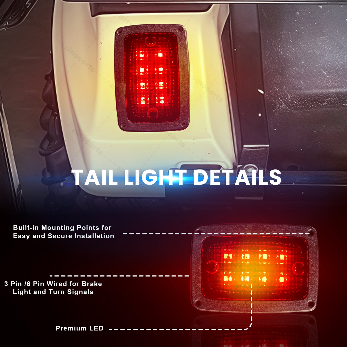 Club Car DS LED Deluxe Light Kit 12-48 volt