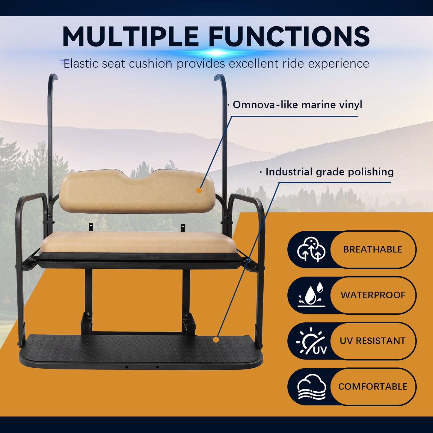 YAMAHA G22 Tan Rear Seat