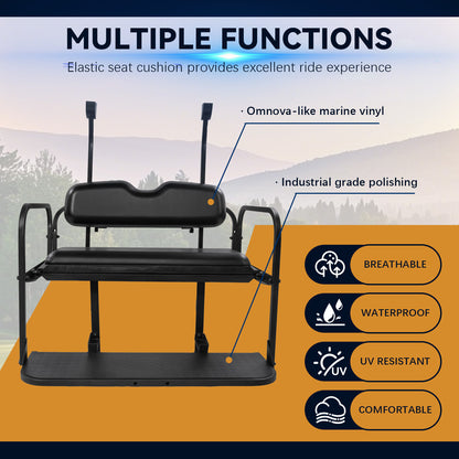 Club car TEMPO/PRECEDNENT Black Rear Seat