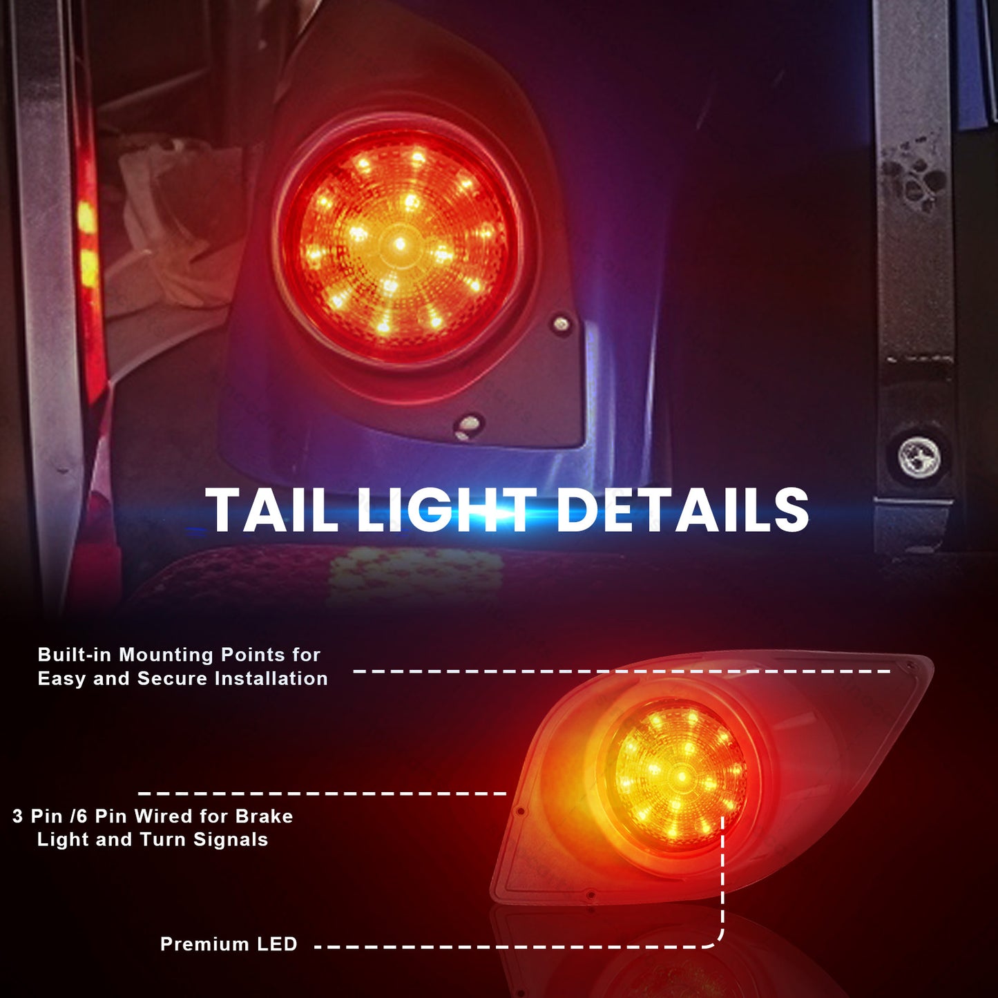 YAMAHA DRIVE LED Deluxe Light Kit 12-48 volt