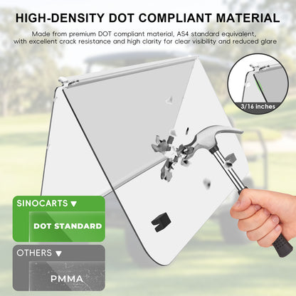 Club Car DS NEW 00.5-UP Windshield (clear/PMMA)