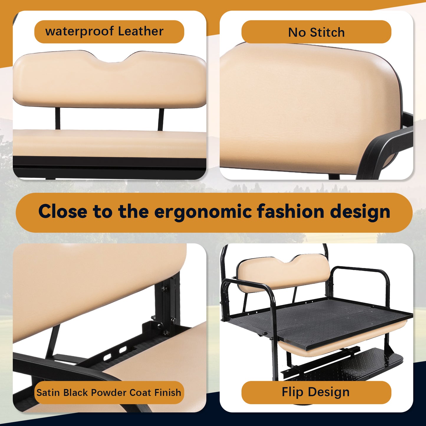 Club car DS NEW 00.5-07 Buff Rear Seat