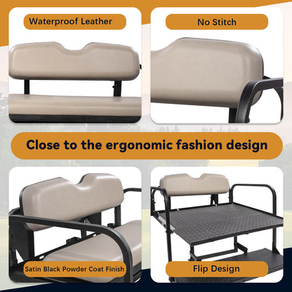 EZGO RXV STONE BEIGE Rear Seat