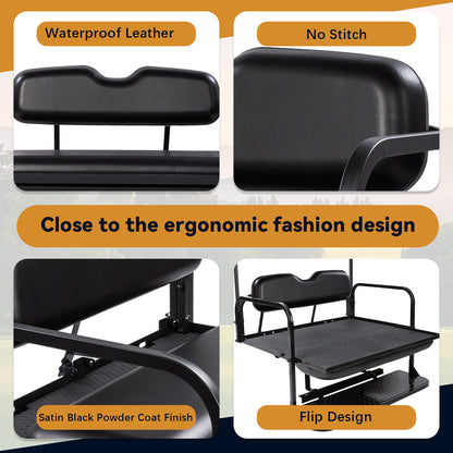 Club Car DS OLD 82-00.5 Black Rear Seat