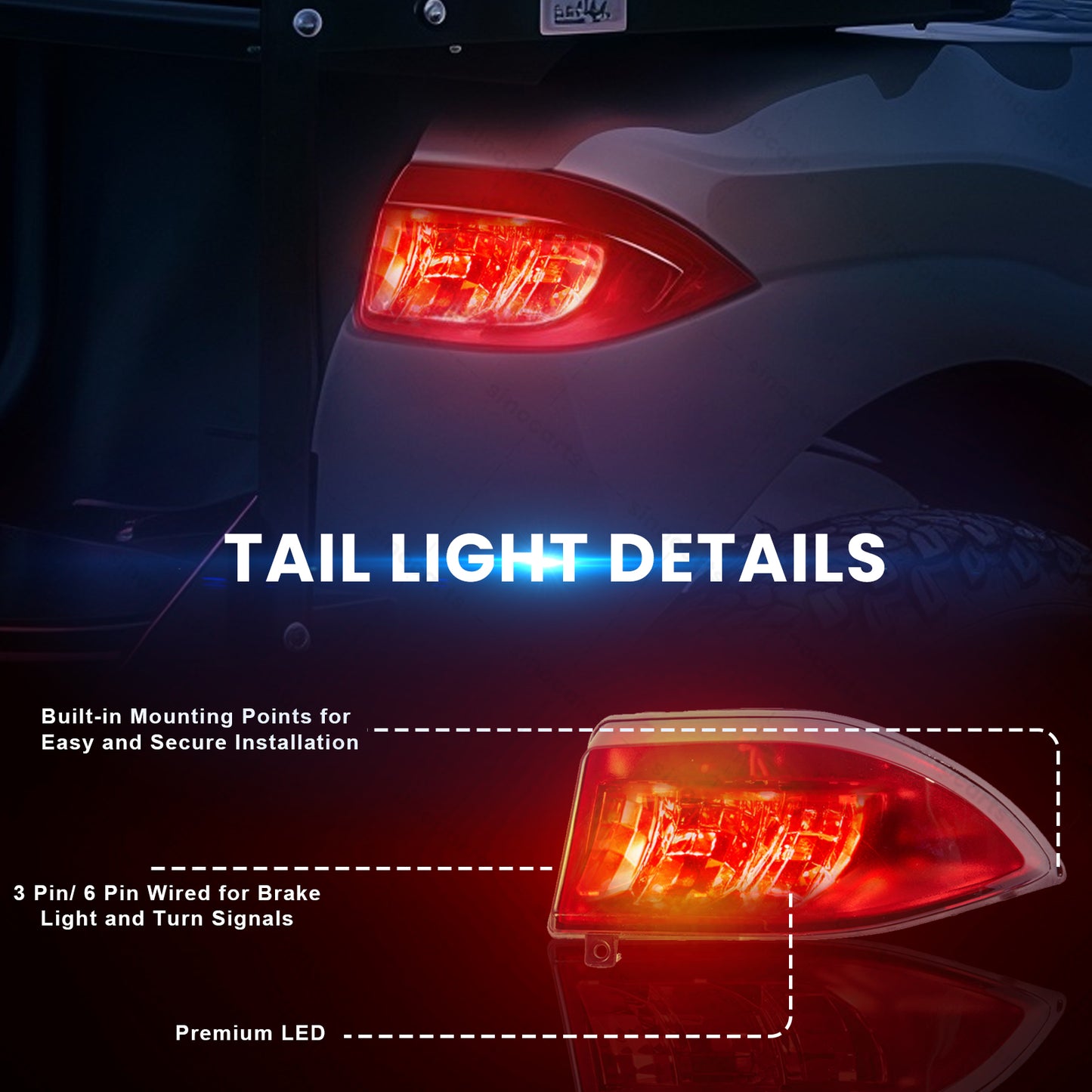 Club Car Precedent LED Ultimate light kit 12-48 volt