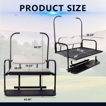 Club Car DS OLD 82-00.5 White Rear Seat