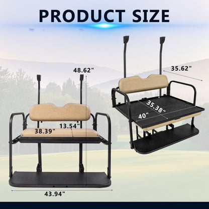 Club car TEMPO/PRECEDNENT Beige Rear Seat