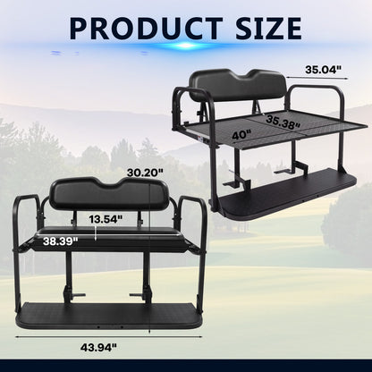 YAMAHA DRIVE 2 Black Rear Seat