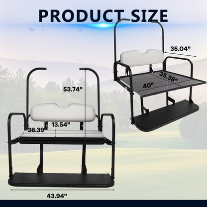 EZGO TXT  White Rear Seat