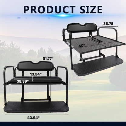 EZGO RXV BLACK Rear Seat