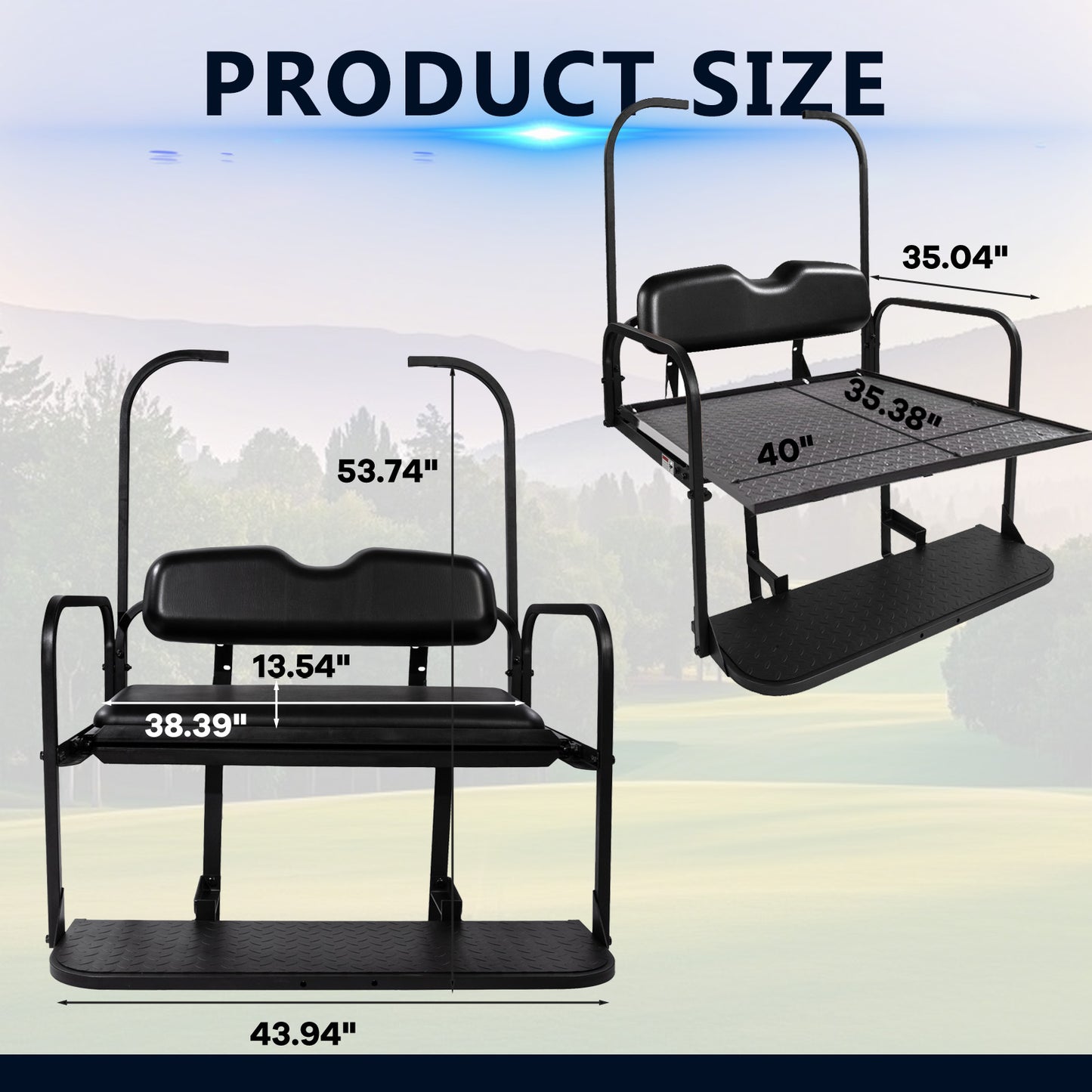 EZGO TXT BLACK Rear Seat