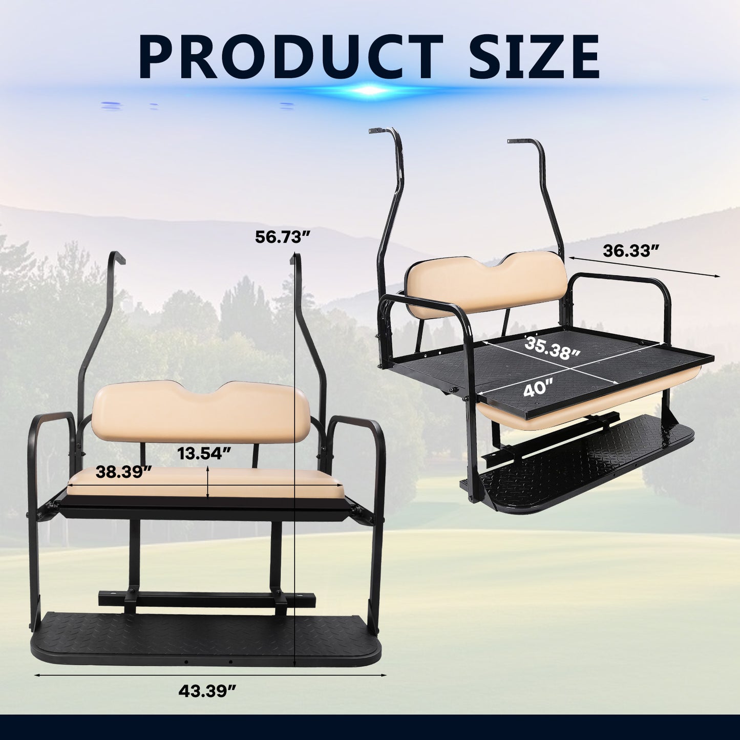 Club car DS NEW 00.5-07 Buff Rear Seat