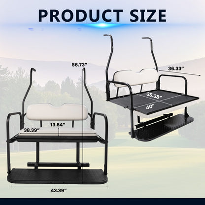 Club car DS NEW 00.5-07 White Rear Seat