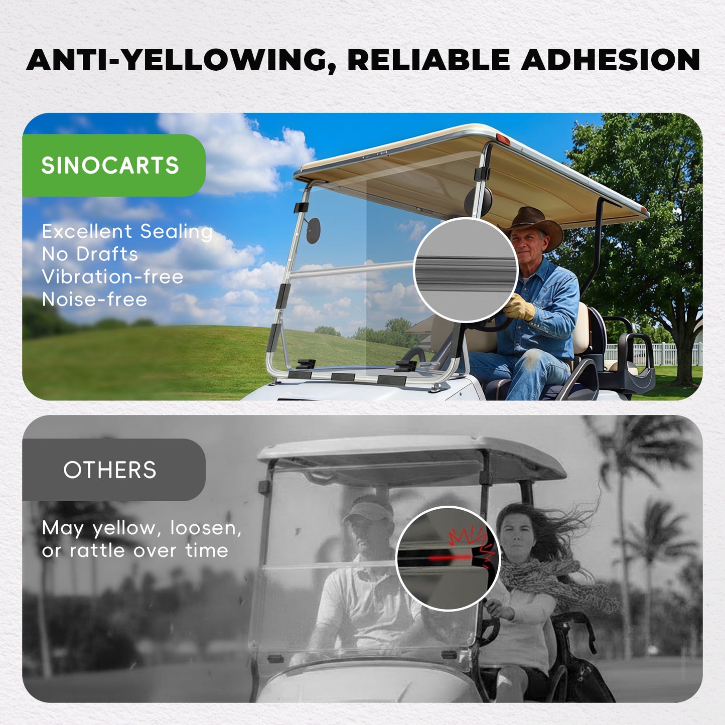 Club Car DS NEW 00.5-UP Windshield (clear/PMMA)
