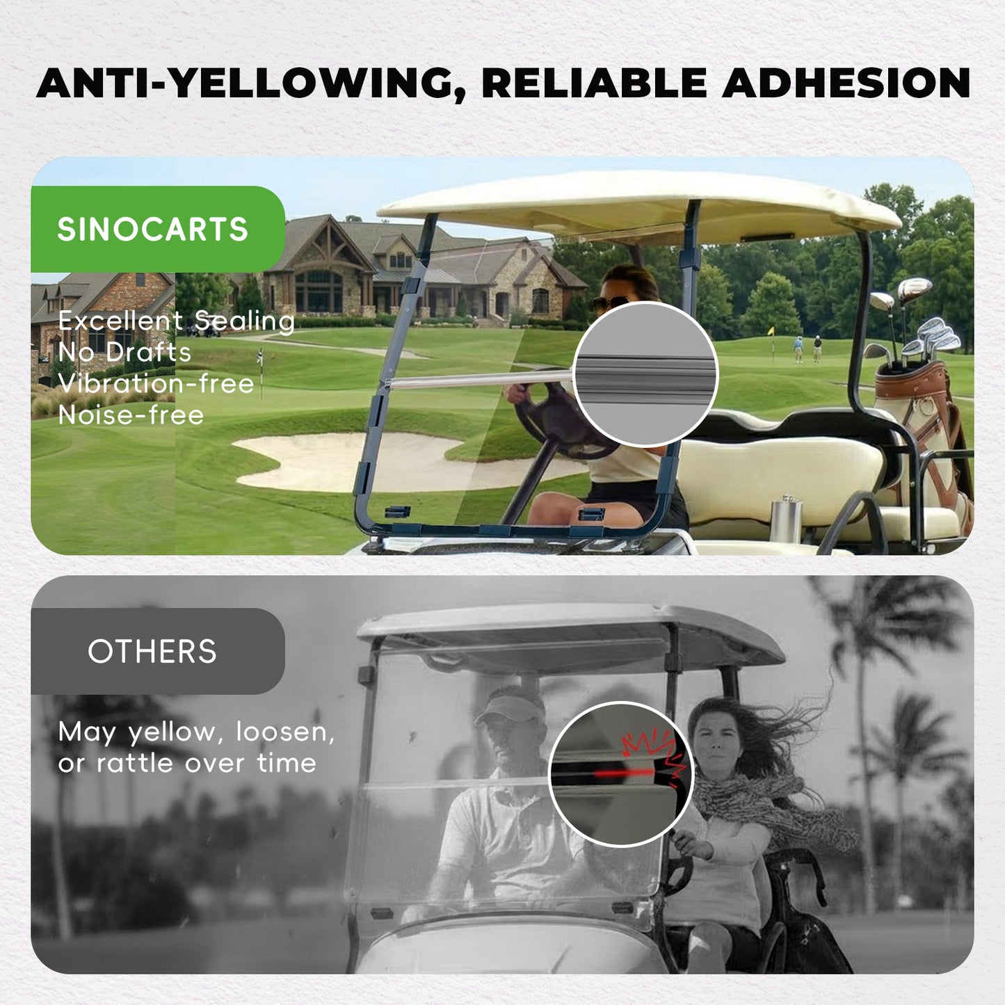 Club Car DS OLD 82-00.5 Windshield (clear/PMMA)