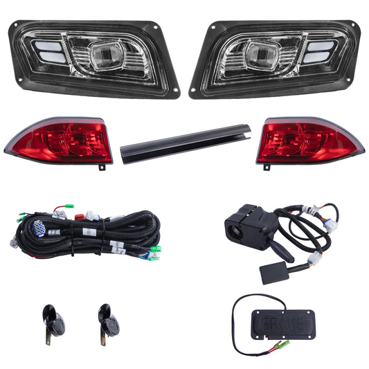Club Car Tempo LED High low beam Light Kit with brake pad 12-48 volt