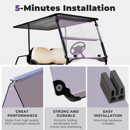 EZ-GO TXT PRE2013 Windshield (tinted/PMMA)