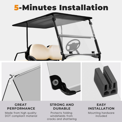 EZ-GO TXT PRE2013 Windshield (clear/PMMA)
