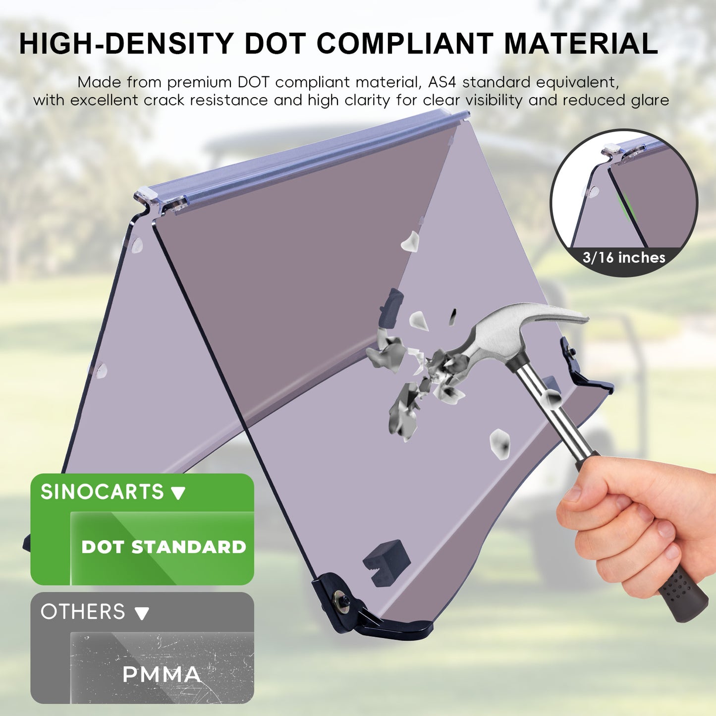 YAMAHA DRIVE/G29 Windshield (tinted/PMMA)