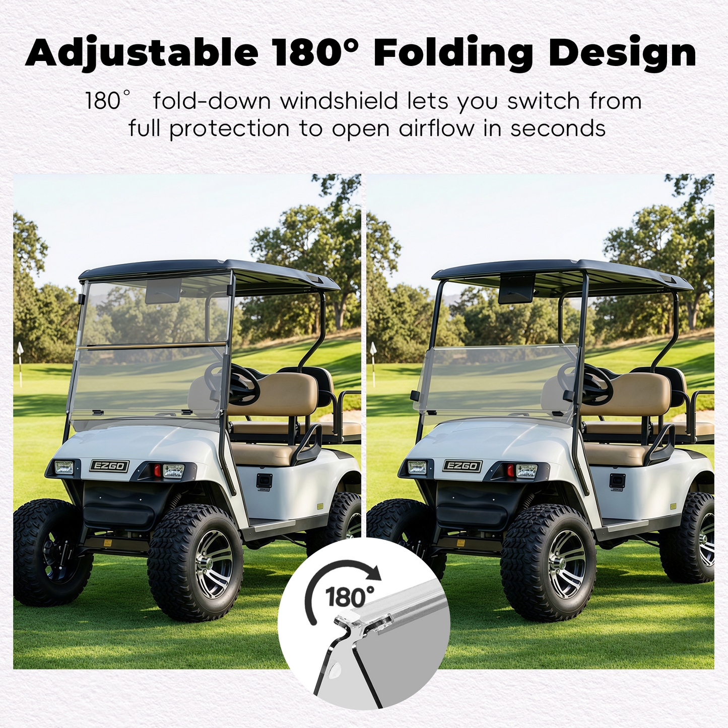 EZ-GO TXT PRE2013 Windshield (clear/PMMA)