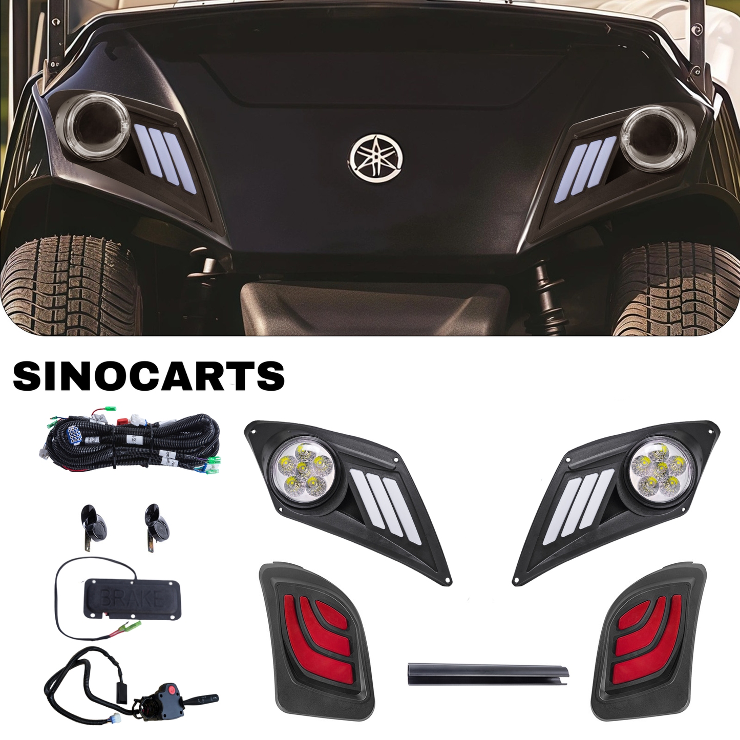 YAMAHA Drive2 2017+ LED  HI-LOW Beam Deluxe Light Kit 12-48 volt