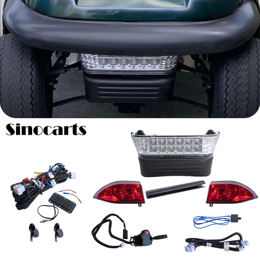 Club Car Precedent LED High Low Beam Light Kit with Brake Pad 12-48 Volt